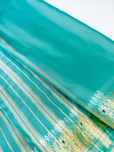 Load image into Gallery viewer, Seafoam Haze Silk Sari