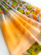Load image into Gallery viewer, Cantaloupe Chiffon Sari