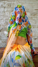 Load image into Gallery viewer, Cantaloupe Chiffon Sari