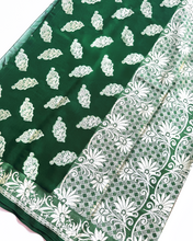 Load image into Gallery viewer, Moonlit Forest Silk Sari