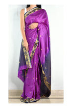 Load image into Gallery viewer, Midnight Silk Sari