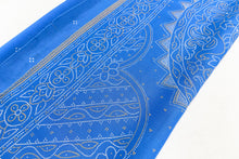 Load image into Gallery viewer, Spa Blue Satin Silk Sari