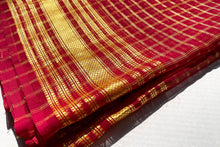 Load image into Gallery viewer, Crimson Red Georgette Sari