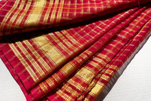 Load image into Gallery viewer, Crimson Red Georgette Sari