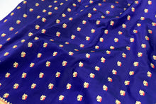 Load image into Gallery viewer, Violet Pansy Banarasi Silk Sari