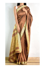 Load image into Gallery viewer, Copper Tan Silk Sari