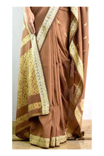 Load image into Gallery viewer, Copper Tan Silk Sari