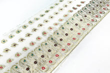 Load image into Gallery viewer, White Wonder Banarasi Silk Sari