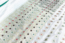 Load image into Gallery viewer, White Wonder Banarasi Silk Sari