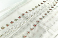 Load image into Gallery viewer, White Wonder Banarasi Silk Sari