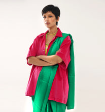 Load image into Gallery viewer, Emerald Silk Sari