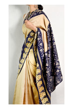 Load image into Gallery viewer, Camel Beige Bandhani Sari
