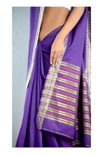 Load image into Gallery viewer, Purple Heart Silk Sari