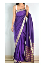 Load image into Gallery viewer, Purple Heart Silk Sari