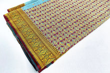 Load image into Gallery viewer, Turquoise Field Banarasi Silk Sari