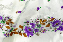 Load image into Gallery viewer, Misty White Printed Silk Sari