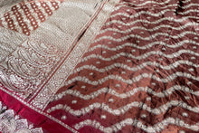 Load image into Gallery viewer, Garnet Banarasi Silk Sari