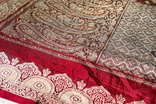 Load image into Gallery viewer, Garnet Banarasi Silk Sari
