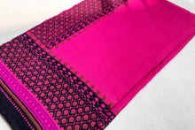 Load image into Gallery viewer, Fuchsia Pink Linen Sari
