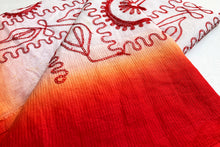 Load image into Gallery viewer, Molten Red Jamdani Sari