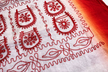 Load image into Gallery viewer, Molten Red Jamdani Sari