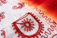Load image into Gallery viewer, Molten Red Jamdani Sari