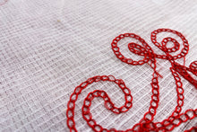 Load image into Gallery viewer, Molten Red Jamdani Sari