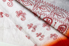 Load image into Gallery viewer, Molten Red Jamdani Sari