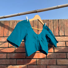 Load image into Gallery viewer, Teal Blue Blouse