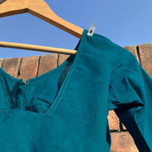Load image into Gallery viewer, Teal Blue Blouse