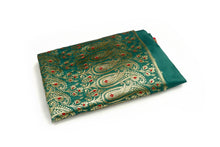 Load image into Gallery viewer, Deep Green Silk Sari