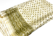Load image into Gallery viewer, Heart Gold Chiffon Sari