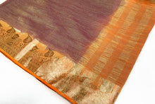 Load image into Gallery viewer, Burgundy Crinkle Sari