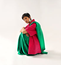 Load image into Gallery viewer, Emerald Silk Sari
