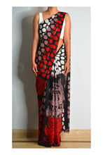 Load image into Gallery viewer, Red Polka Dots Sari