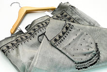 Load image into Gallery viewer, Silver Smoke Organza Sari