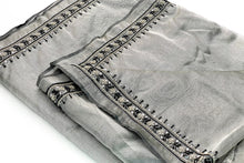 Load image into Gallery viewer, Silver Smoke Organza Sari
