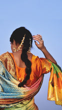 Load image into Gallery viewer, Sky Spectrum Banarasi Silk Sari