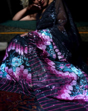 Load image into Gallery viewer, Moonlight Bloom Silk Sari
