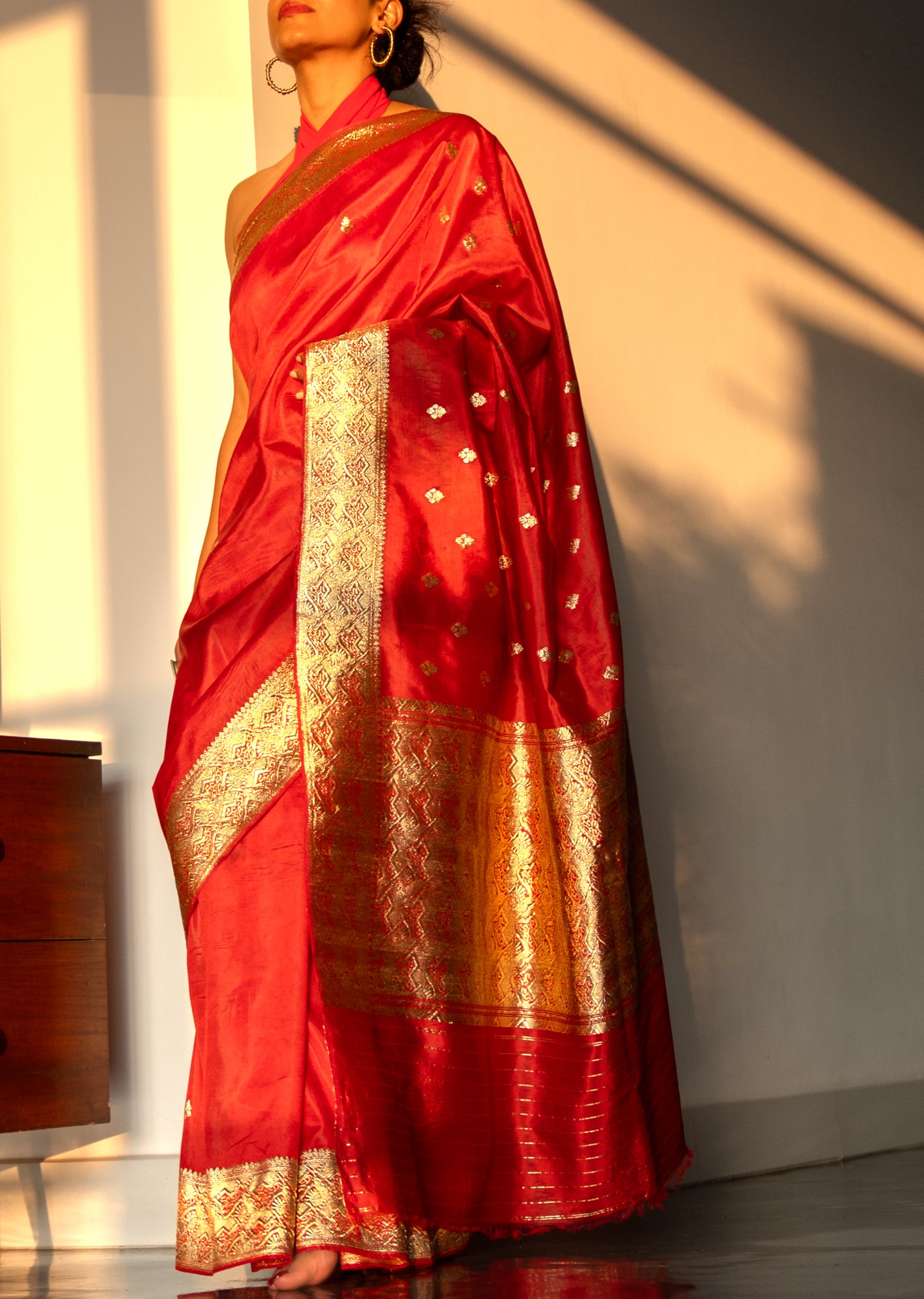 Laal Nazar Silk Sari