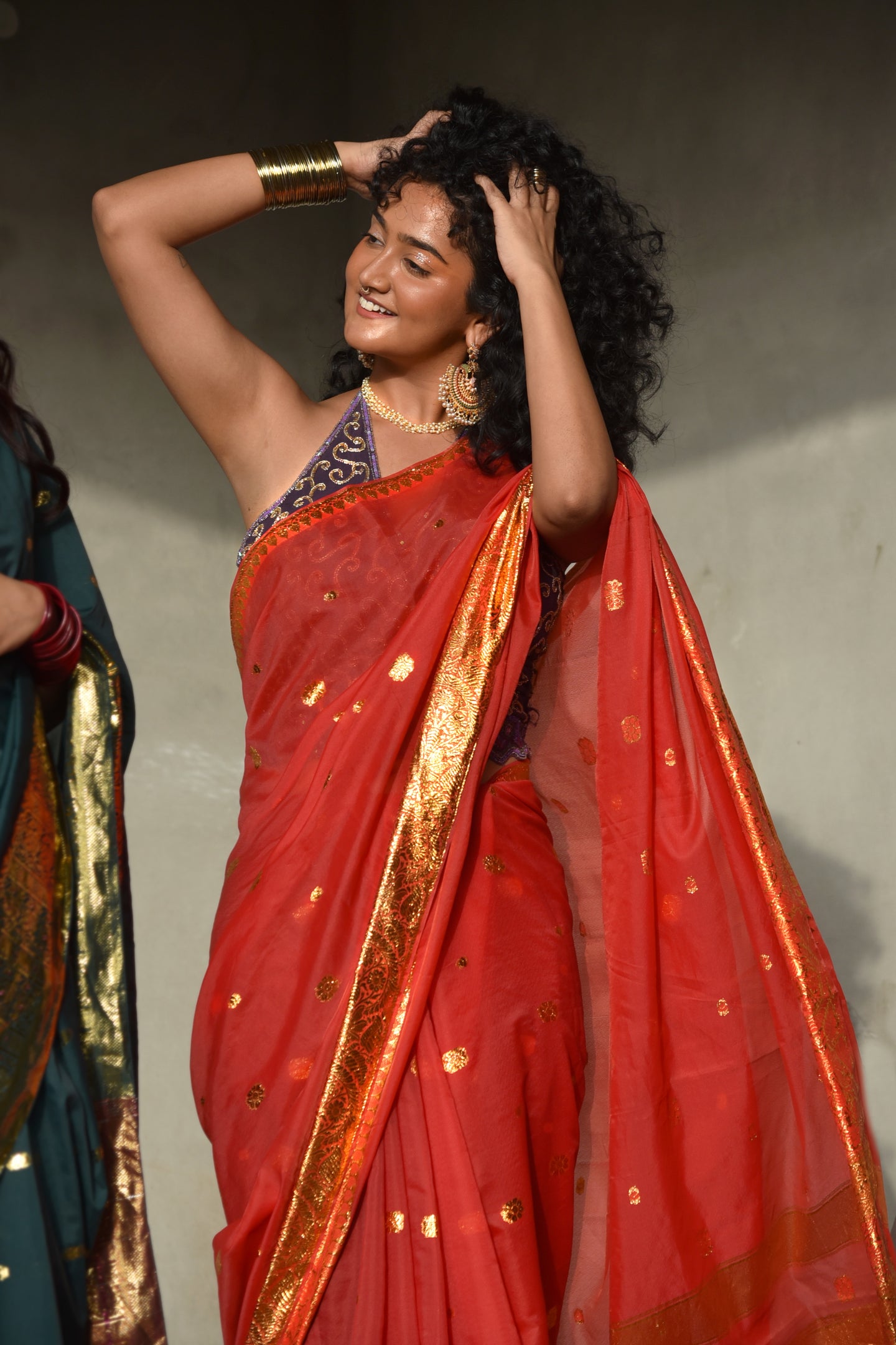 Spice Red Sari