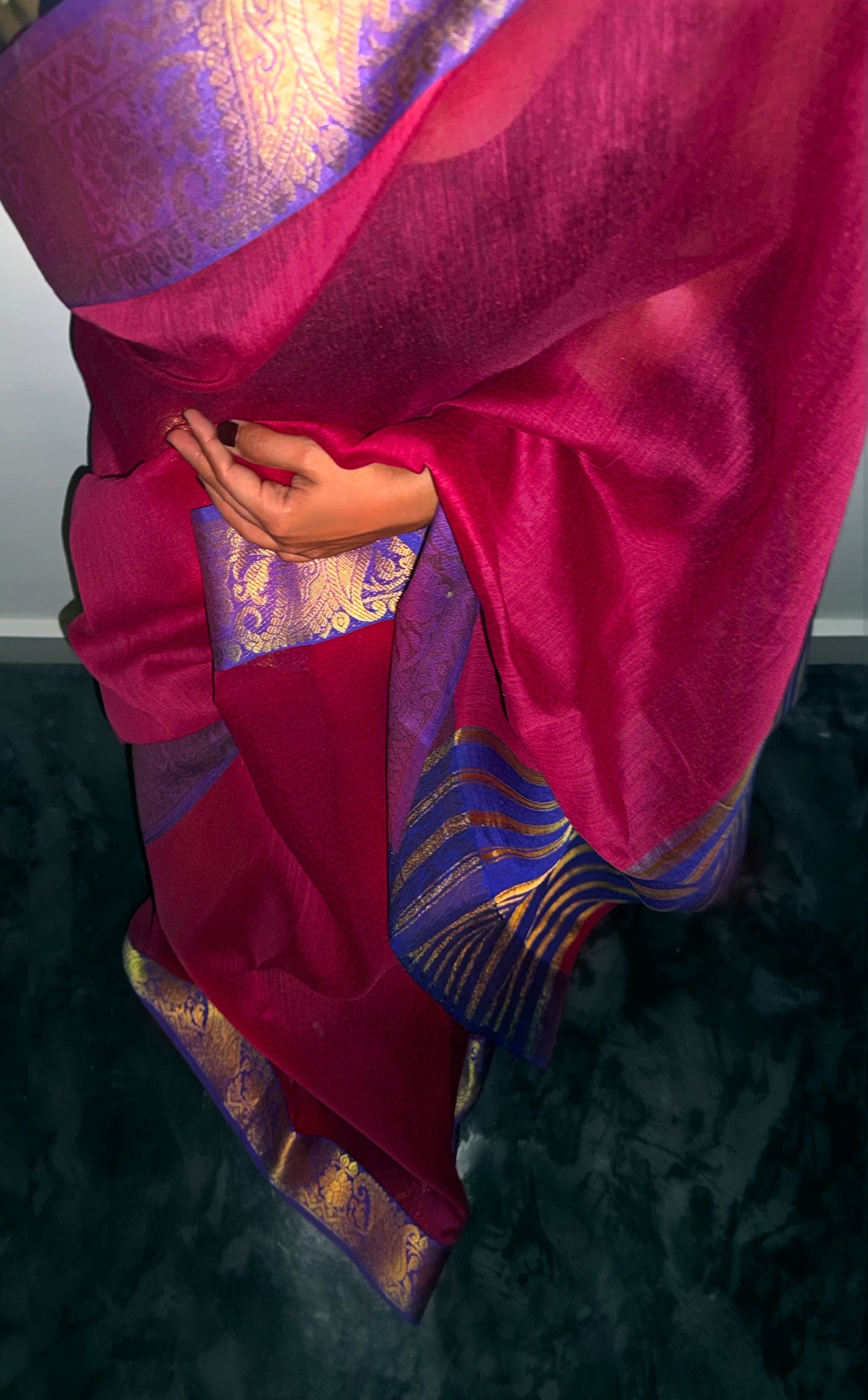Crimson Berry Sari