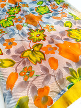 Load image into Gallery viewer, Cantaloupe Chiffon Sari
