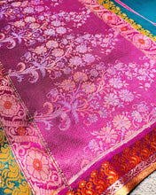 Load image into Gallery viewer, Ocean Rose Banarasi Sari
