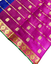 Load image into Gallery viewer, Midnight Raga Banarasi Sari
