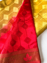 Load image into Gallery viewer, Fire Ombre Silk Sari
