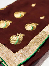 Load image into Gallery viewer, Cocoa Orchard Chiffon Sari
