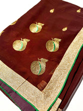 Load image into Gallery viewer, Cocoa Orchard Chiffon Sari
