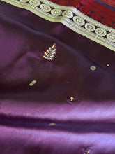 Load image into Gallery viewer, Burgundy Gilt Banarasi Sari
