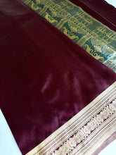 Load image into Gallery viewer, Berry Red Banarasi Sari
